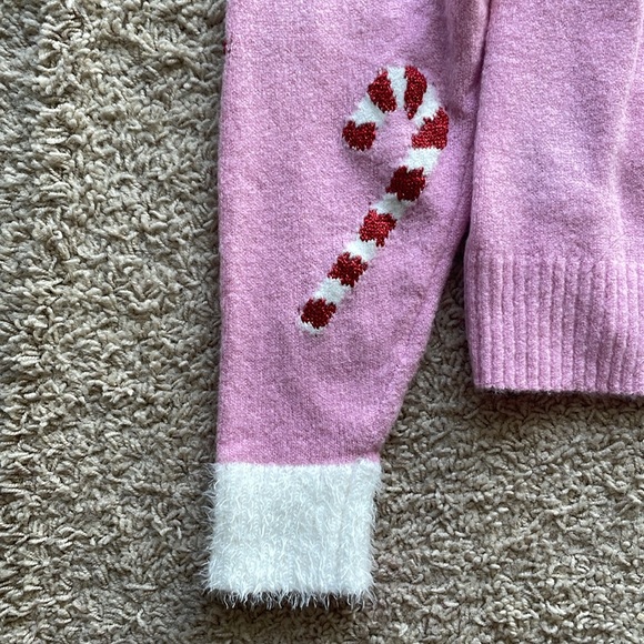 NEW Target 33 Degrees Pink Santa Print Christmas Festive Cardigan Sweater - Picture 14 of 16